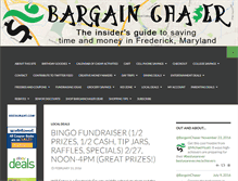 Tablet Screenshot of bargainchaser.com